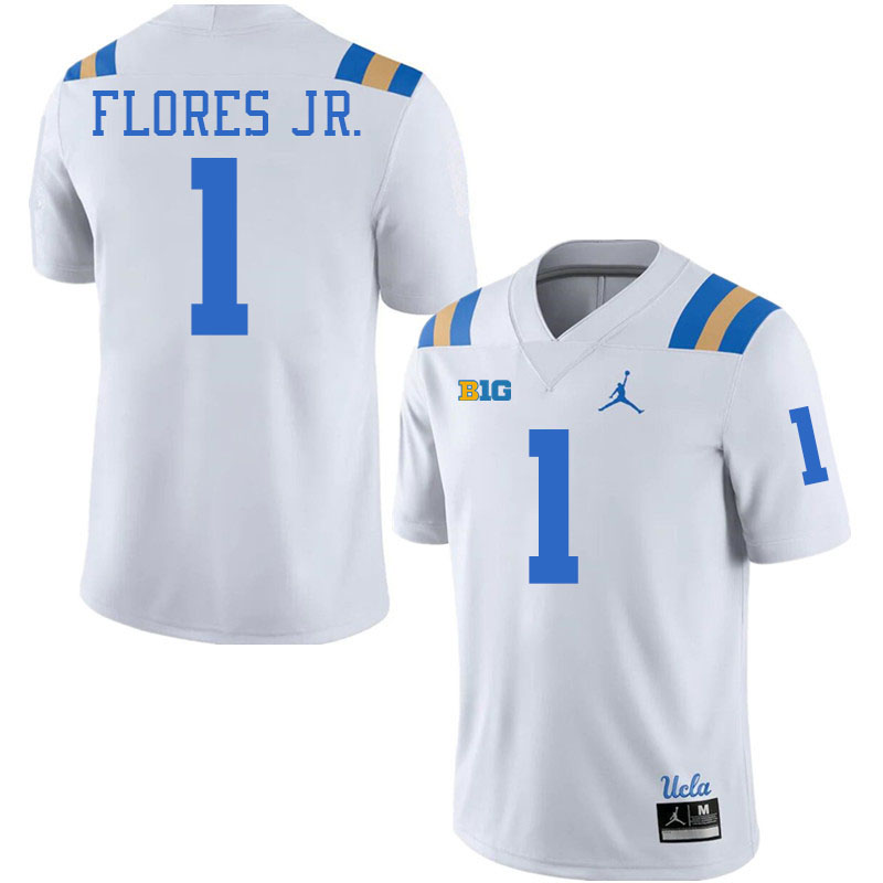 Rico Flores Jr. UCLA Jersey,UCLA Bruins #1 Rico Flores Jr. Jersey Youth College Football Uniforms-Wh